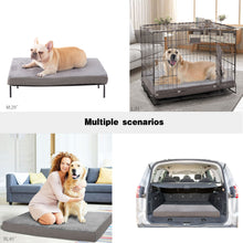 Load image into Gallery viewer, Petorrey Memory Foam Orthopedic Dog Bed for Medium, Large Dogs with Cooling Gel, Washable Dog Crate Mat, Removable Cover &amp; Waterproof Lining

